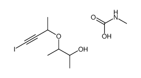 3-(4-iodobut-3-yn-2-yloxy)butan-2-ol,methylcarbamic acid Structure