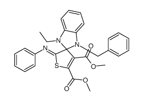 (Z)-DIMETHYL 1-BENZYL-3-ETHYL-2'-(PHENYLIMINO)-1,3-DIHYDRO-2'H-SPIRO[BENZO[D]IMIDAZOLE-2,3'-THIOPHENE]-4',5'-DICARBOXYLATE picture