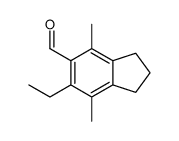 6-ethyl-4,7-dimethyl-2,3-dihydro-1H-indene-5-carbaldehyde Structure