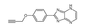 2-(4-prop-2-ynoxyphenyl)-1H-imidazo[4,5-b]pyrazine结构式