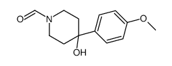 4-hydroxy-4-(4-methoxyphenyl)piperidine-1-carbaldehyde结构式