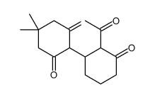 2-(2-acetyl-3-oxocyclohexyl)-5,5-dimethylcyclohexane-1,3-dione Structure