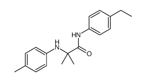 N-(4-ethylphenyl)-2-methyl-2-(4-methylanilino)propanamide Structure