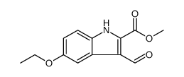 1H-Indole-2-carboxylic acid, 5-ethoxy-3-formyl-, methyl ester Structure