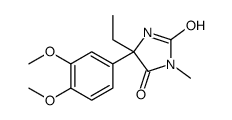 5-(3,4-dimethoxyphenyl)-5-ethyl-3-methylimidazolidine-2,4-dione Structure