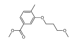 3-(3-methoxy-propoxy)-4-methyl-benzoic acid methyl ester结构式