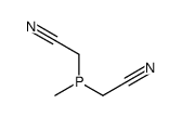 2-[cyanomethyl(methyl)phosphanyl]acetonitrile Structure