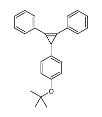 1-(2,3-diphenylcycloprop-2-en-1-yl)-4-[(2-methylpropan-2-yl)oxy]benzene结构式