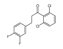 2',6'-DICHLORO-3-(3,4-DIFLUOROPHENYL)PROPIOPHENONE结构式