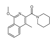 (1-methoxy-4-methylisoquinolin-3-yl)-piperidin-1-ylmethanone结构式