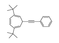 2,5-ditert-butyl-7-(2-phenylethynyl)cyclohepta-1,3,5-triene Structure