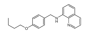 N-[(4-butoxyphenyl)methyl]quinolin-8-amine结构式
