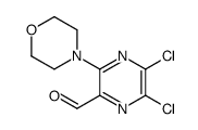 5,6-dichloro-3-morpholin-4-ylpyrazine-2-carbaldehyde Structure