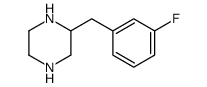 2-[(3-fluorophenyl)methyl]piperazine Structure