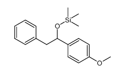 (1-(4-methoxyphenyl)-2-phenylethoxy)trimethylsilane Structure