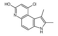 9-chloro-1,2-dimethyl-3,6-dihydropyrrolo[3,2-f]quinolin-7-one结构式