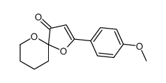 2-(4-methoxyphenyl)-1,10-dioxaspiro[4.5]dec-2-en-4-one Structure