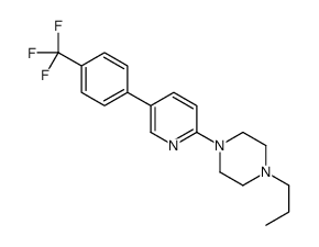 1-propyl-4-[5-[4-(trifluoromethyl)phenyl]pyridin-2-yl]piperazine Structure