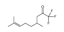 1,1,1-trifluoro-4,8-dimethylnon-7-en-2-one结构式