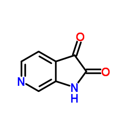 1H-吡咯并[2,3-c]吡啶-2,3-二酮结构式