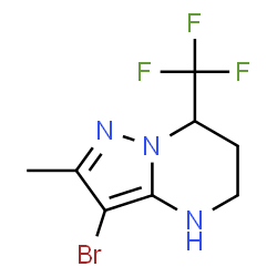 3-Bromo-2-methyl-7-(trifluoromethyl)-4,5,6,7-tetrahydropyrazolo[1,5-a]pyrimidine structure