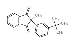 2-methyl-2-(3-tert-butylphenyl)indene-1,3-dione结构式