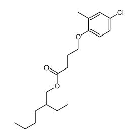 2-ethylhexyl 4-(4-chloro-2-methylphenoxy)butanoate结构式