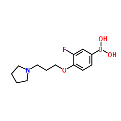 3-Fluoro-4-(3-(pyrrolidin-1-yl)propoxy)phenylboronic acid Structure