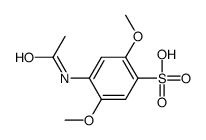 4-acetamido-2,5-dimethoxybenzenesulfonic acid Structure
