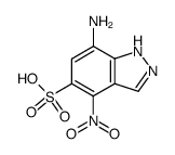 7-amino-4-nitro-1(2)H-indazole-5-sulfonic acid结构式