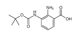 2-Amino-3-Bocamino-benzoic acid结构式