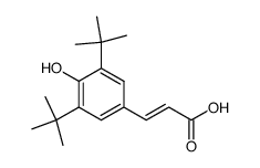 3,5-di-tert-butyl-4-hydroxycinnamic acid结构式