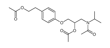 4-(2-acetoxy-3-(N-isopropylacetamido)propoxy)phenethyl acetate Structure