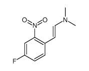 2-(4-fluoro-2-nitrophenyl)-N,N-dimethylethenamine结构式