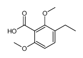 Benzoic acid, 3-ethyl-2,6-dimethoxy- Structure