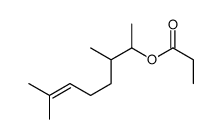 3,7-dimethyloct-6-en-2-yl propionate structure