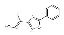 3-acetyl-5-phenyl-1,2,4-oxadiazole (E)-oxime结构式
