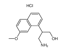 3-hydroxy-2-(7-methoxy-naphthalen-1-yl)propylamine hydrochloride结构式