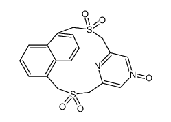 2,13-Dithia<3>(1,5)naphthalino<3>(2,6)pyrazinophan-N,S,S,S',S'-pentaoxid Structure