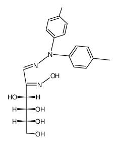 D-Fruktoson-1-di-tolylhydrazon-2-oxim结构式