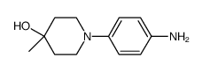 1-(4-aminophenyl)-4-methylpiperidin-4-ol结构式