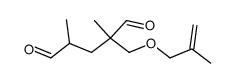 2-methallyloxymethyl-2,4-dimethyl-glutaraldehyde Structure