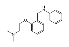 N-[[2-[2-(dimethylamino)ethoxy]phenyl]methyl]aniline Structure