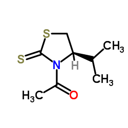 (S)-1-(4-isopropyl-2-thioxothiazolidin-3-yl)ethanone structure