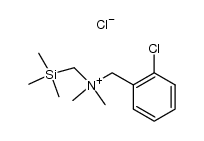 N-(2-chlorobenzyl)-N,N-dimethyl-1-(trimethylsilyl)methanaminium chloride Structure
