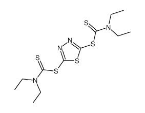 bis-diethylthiocarbamoylmercapto-[1,3,4]thiadiazole结构式