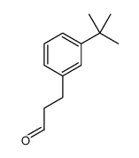 3-[3-(2-Methyl-2-propanyl)phenyl]propanal Structure