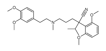 2-(2,6-dimethoxyphenyl)-5-[2-(3,4-dimethoxyphenyl)ethyl-methylamino]-2-propan-2-ylpentanenitrile结构式