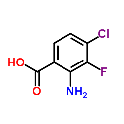 2-Amino-4-chloro-3-fluorobenzoic acid structure