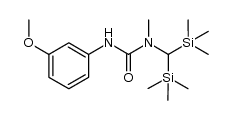 1-(bis(trimethylsilyl)methyl)-3-(3-methoxyphenyl)-1-methylurea结构式